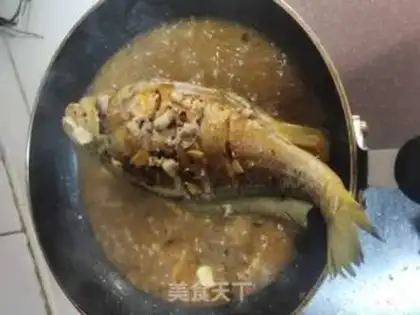 Make Red-burned yellow fish step 4