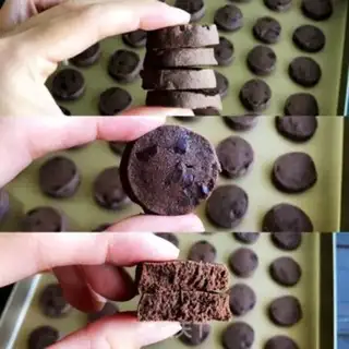 Make Coco chocolate bean cookies step 12