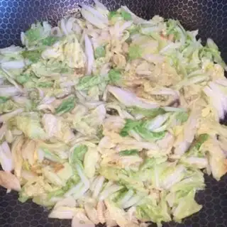 Make Garlic cabbage step 4