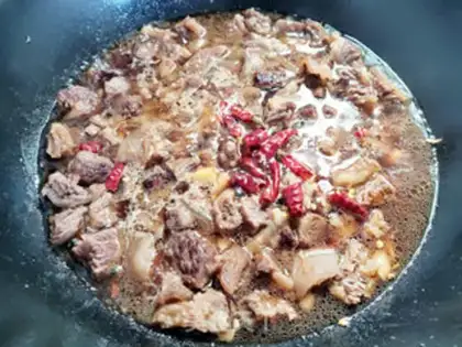 Make Simple red roasted cattle step 7