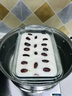 Make Red dates, rice cake step 7