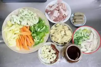 Make Hot pot step 1
