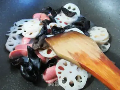 Make Blackwood, black-eared intestines step 6