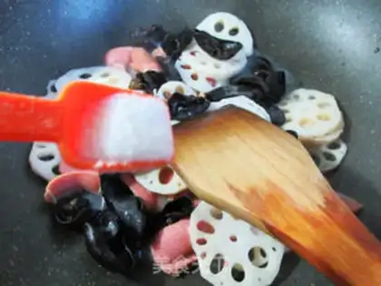 Make Blackwood, black-eared intestines step 7