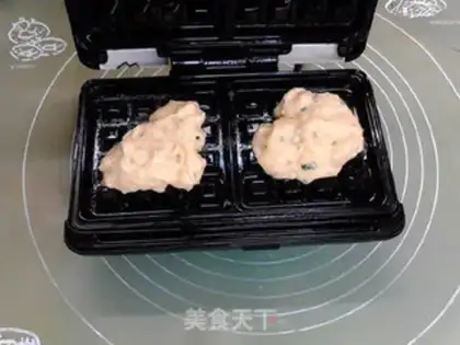 Make Onion pepper potato waffles step 9