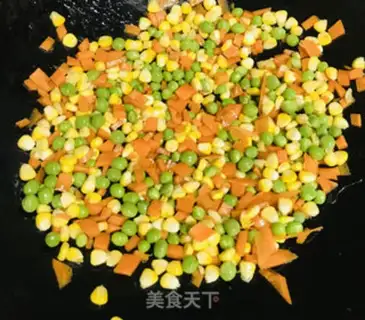 Make Peas and corn carrots step 3
