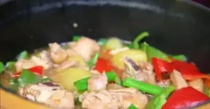 Make Yellow chicken step 9