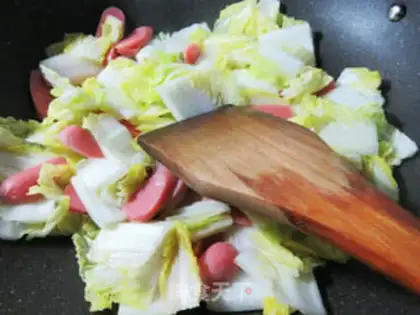 Make Fresh intestines and cabbage step 2