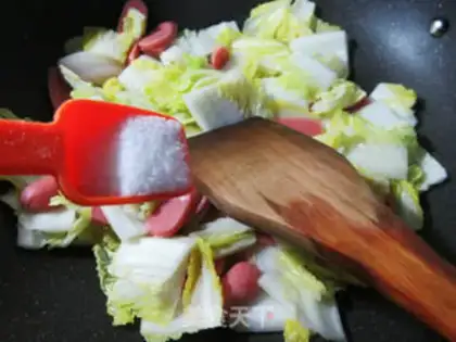 Make Fresh intestines and cabbage step 3