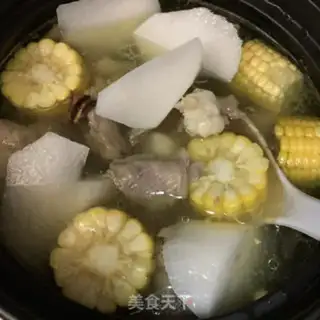Make ♪ Black radish corn lamb soup ♪ step 11