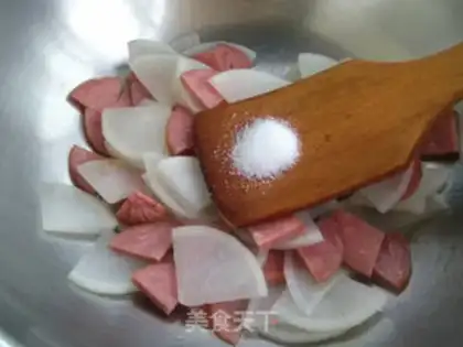 Make Ham and radish step 5