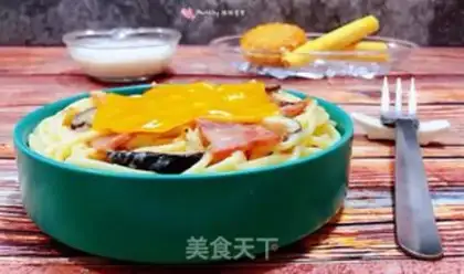 Make Puffy bacon pasta step 10