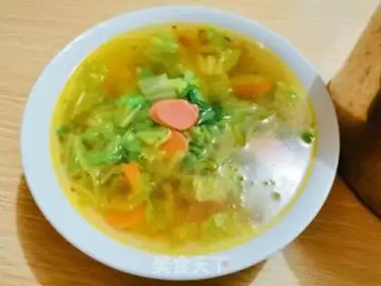 Make Ham cabbage soup step 5