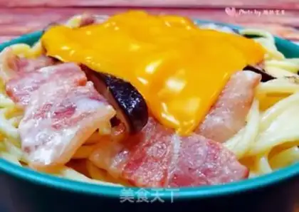 Make Puffy bacon pasta step 11
