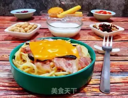 Make Puffy bacon pasta step 14