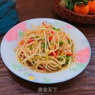 Make The green bean sprouts step 5