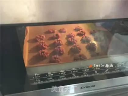 Make Purple flowers and cookies step 9