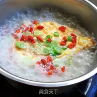 Make Fried omelet soup step 7