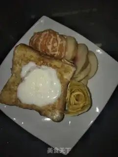 Make Fruit yogurt-chip toast step 8