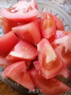 Make Tomato eggs fried sea mushrooms step 0