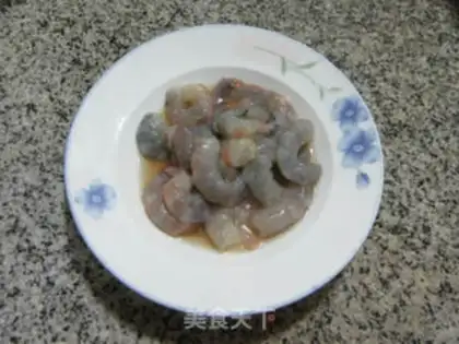 Make Curry shrimp fans step 3