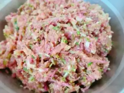Make Roach pork dumplings step 8