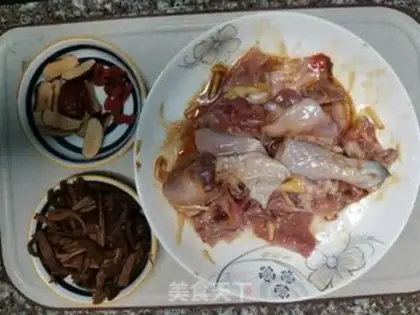 Make Tea mushroom steam chicken step 0