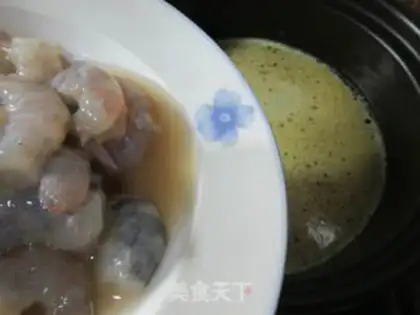 Make Curry shrimp fans step 7