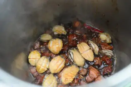 Make Abalone red meat step 9