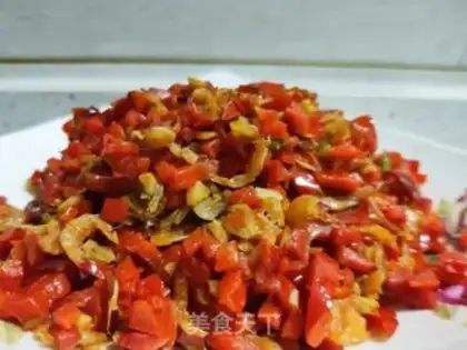 Make Shrimp skin and chili pepper step 11