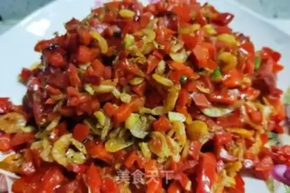 Make Shrimp skin and chili pepper step 12