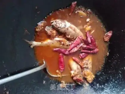 Make The little yellowfish with bean petal sauce step 9