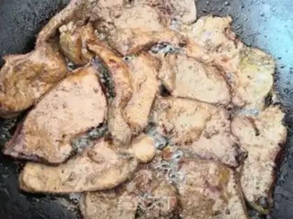 Make Fried oxen liver step 1