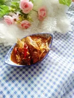 Make The little yellowfish with bean petal sauce step 11