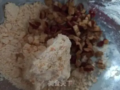 Make Scrambled potatoes, rice powdered pills step 1