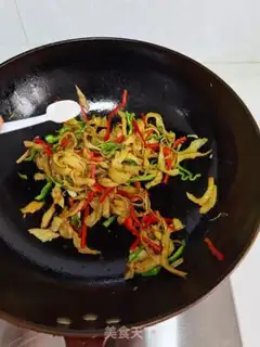 Make Scrambled hand tore noodles step 11