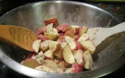 Make Vanilla baked potatoes step 2