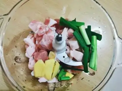 Make Celery dumplings step 1