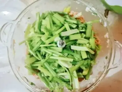 Make Celery dumplings step 4