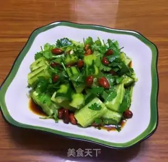 Make The cucumber with peanuts and rice step 5
