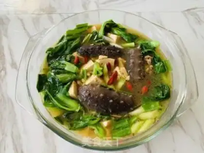 Make The soy sauce is burning sea cucumber step 4