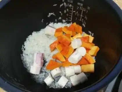 Make Pumpkin porridge step 1