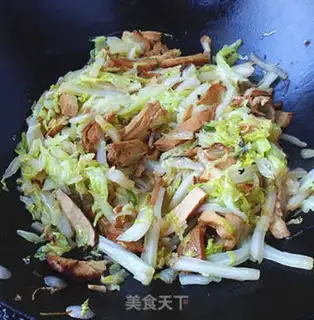 Make Bean-dried cabbage step 5