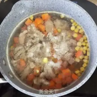 Make Carrot corn beef soup step 4