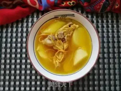 Make Worm Herbs Mountain spinal soup step 13