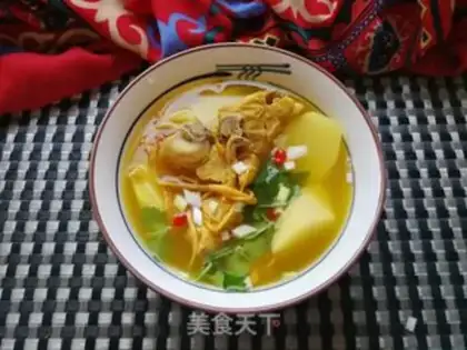 Make Worm Herbs Mountain spinal soup step 15
