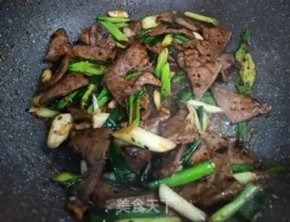 Make Garlic fried liver step 7