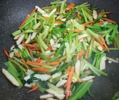 Make Tea-dry celery and carrots step 4