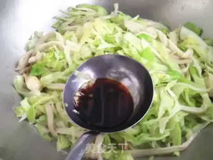 Make Round cabbage for almond mushrooms step 3