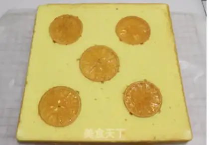 Make Orange cake roll step 14
